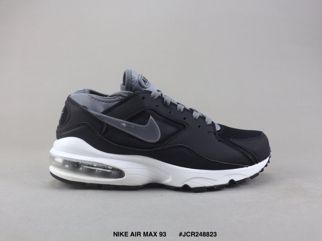 Nike Air Max 93 Black White Shoes - Click Image to Close